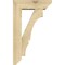 Ekena Millwork Balboa Slat Rough Sawn Bracket w/ Offset Brace, Douglas Fir, 6"W x 18"D x 30"H BKT0604X18X30BOA06RDF - alternate 2